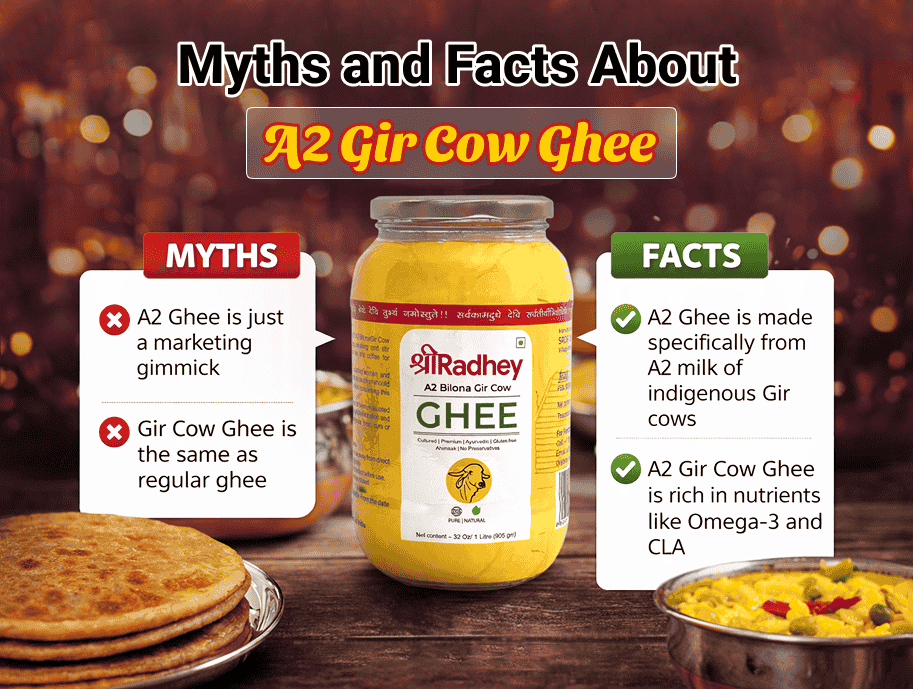Myths and Facts About A2 Gir Cow Ghee